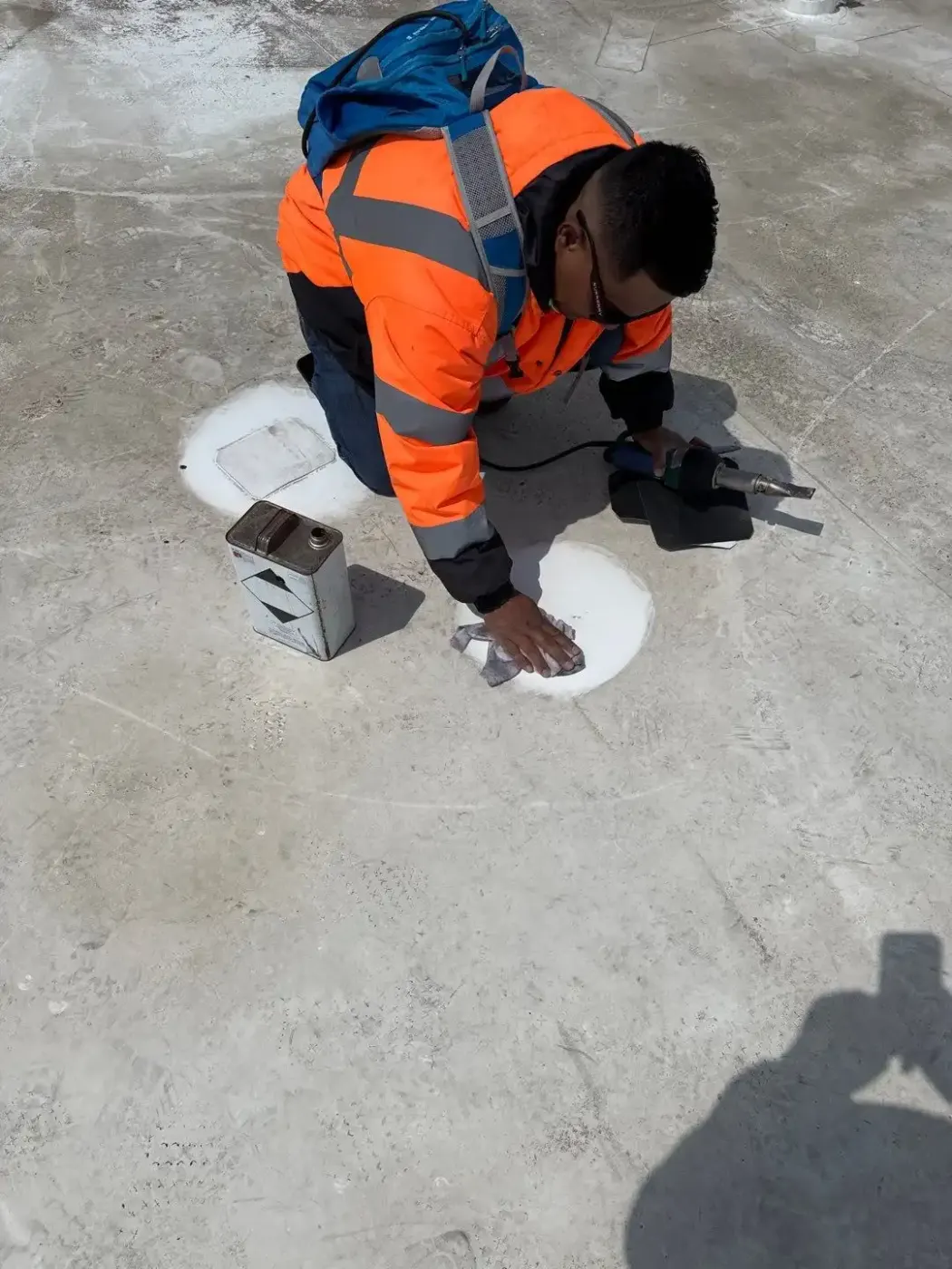 Flashing and seam work in Trader's Point