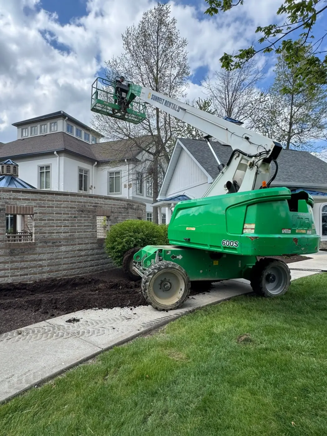 Commercial roof inspection documented in Trader's Point